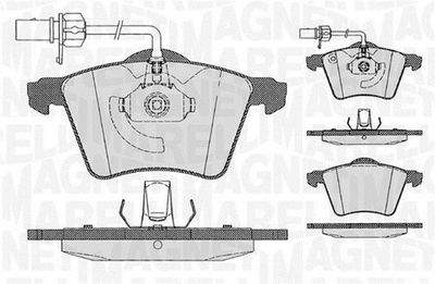 363916060539 MAGNETI MARELLI Комплект тормозных колодок, дисковый тормоз