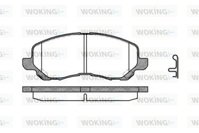 P904312 WOKING Комплект тормозных колодок, дисковый тормоз