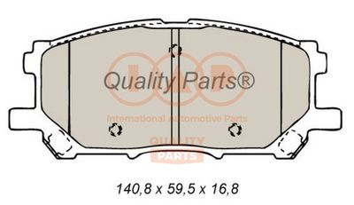 70417132 IAP QUALITY PARTS Комплект тормозных колодок, дисковый тормоз