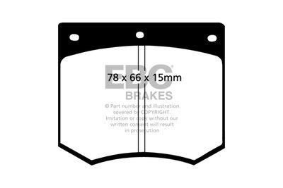 DP4291R EBC Brakes Комплект тормозных колодок, дисковый тормоз