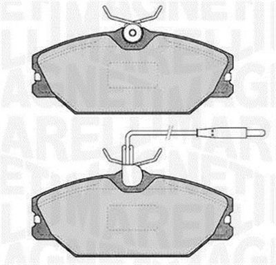 363916060817 MAGNETI MARELLI Комплект тормозных колодок, дисковый тормоз