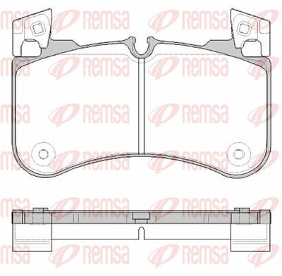 183100 REMSA Комплект тормозных колодок, дисковый тормоз