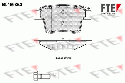 BL1968B3 FTE Комплект тормозных колодок, дисковый тормоз