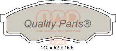 70417160 IAP QUALITY PARTS Комплект тормозных колодок, дисковый тормоз