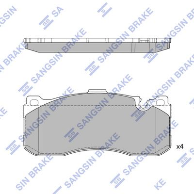 SP1791 Hi-Q Комплект тормозных колодок, дисковый тормоз