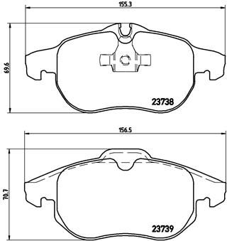 P59043X BREMBO Комплект тормозных колодок, дисковый тормоз