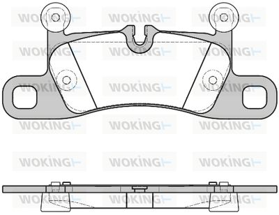 P1279340 WOKING Комплект тормозных колодок, дисковый тормоз