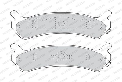 FDB1033 FERODO Комплект тормозных колодок, дисковый тормоз