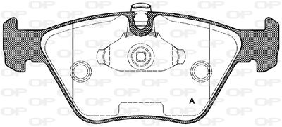 BPA027025 OPEN PARTS Комплект тормозных колодок, дисковый тормоз