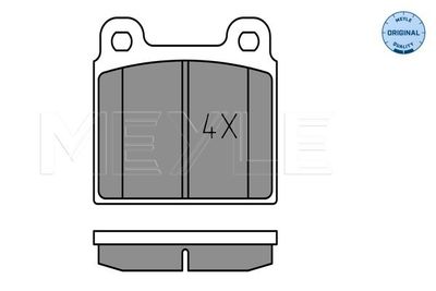 0252001115 MEYLE Комплект тормозных колодок, дисковый тормоз