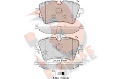 RB2211 R BRAKE Комплект тормозных колодок, дисковый тормоз