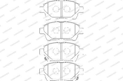 WBP24778A WAGNER Комплект тормозных колодок, дисковый тормоз