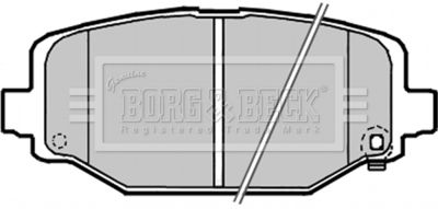 BBP2341 BORG & BECK Комплект тормозных колодок, дисковый тормоз