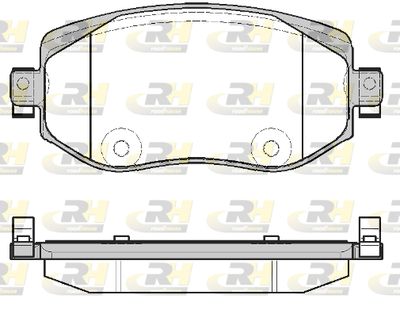 2172408 ROADHOUSE Комплект тормозных колодок, дисковый тормоз