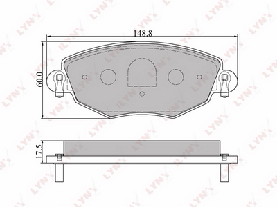 BD3006 LYNXauto Комплект тормозных колодок, дисковый тормоз