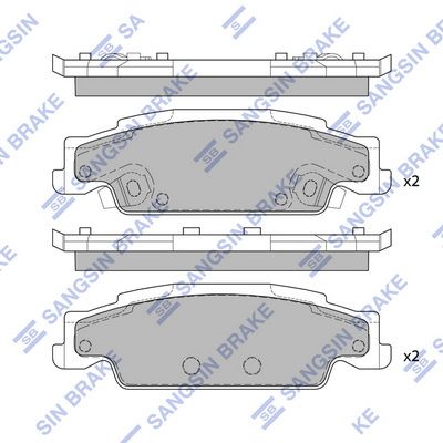 SP2249 Hi-Q Комплект тормозных колодок, дисковый тормоз