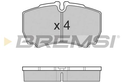 BP3025TR BREMSI Комплект тормозных колодок, дисковый тормоз