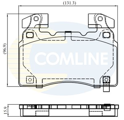 CBP32372 COMLINE Комплект тормозных колодок, дисковый тормоз