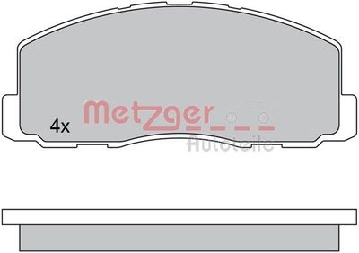 1170569 METZGER Комплект тормозных колодок, дисковый тормоз