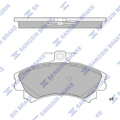 SP1859 Hi-Q Комплект тормозных колодок, дисковый тормоз