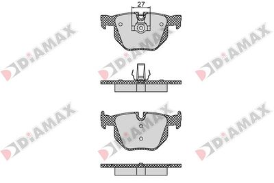 N09353 DIAMAX Комплект тормозных колодок, дисковый тормоз