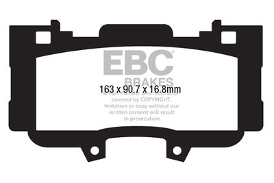 DP43042R EBC Brakes Комплект тормозных колодок, дисковый тормоз