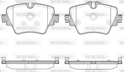 P1725308 WOKING Комплект тормозных колодок, дисковый тормоз