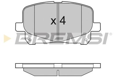 BP3049 BREMSI Комплект тормозных колодок, дисковый тормоз