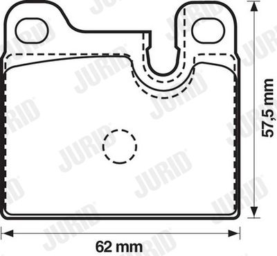 571488J JURID Комплект тормозных колодок, дисковый тормоз