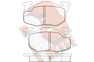 RB1120 R BRAKE Комплект тормозных колодок, дисковый тормоз