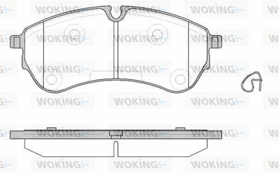 P1930300 WOKING Комплект тормозных колодок, дисковый тормоз
