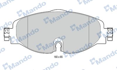 MBF015281 MANDO Комплект тормозных колодок, дисковый тормоз