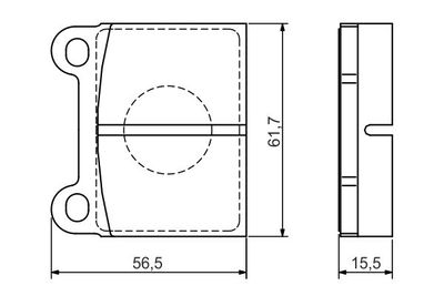 0986495078 BOSCH Комплект тормозных колодок, дисковый тормоз