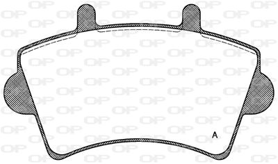 BPA081900 OPEN PARTS Комплект тормозных колодок, дисковый тормоз