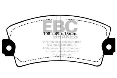 DP317 EBC Brakes Комплект тормозных колодок, дисковый тормоз