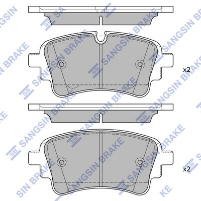 SP4474 Hi-Q Комплект тормозных колодок, дисковый тормоз