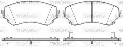 P1231304 WOKING Комплект тормозных колодок, дисковый тормоз