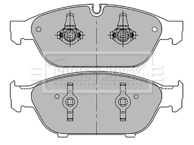 BBP2405 BORG & BECK Комплект тормозных колодок, дисковый тормоз