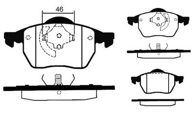 RA04291 RAICAM Комплект тормозных колодок, дисковый тормоз