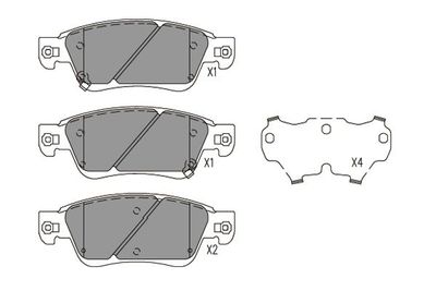 KBP6617 KAVO PARTS Комплект тормозных колодок, дисковый тормоз