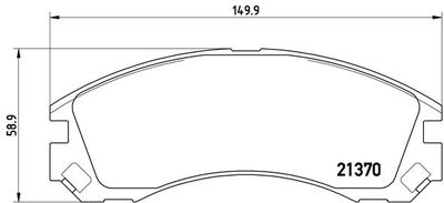 P61089 BREMBO Комплект тормозных колодок, дисковый тормоз