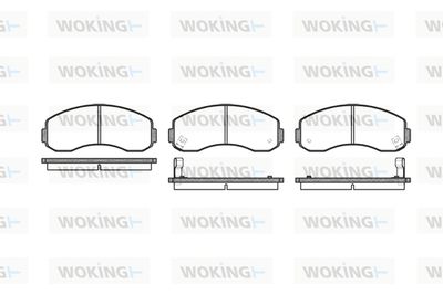 P719302 WOKING Комплект тормозных колодок, дисковый тормоз