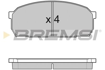 BP2756 BREMSI Комплект тормозных колодок, дисковый тормоз