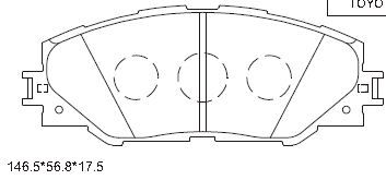 KD2773 ASIMCO Комплект тормозных колодок, дисковый тормоз