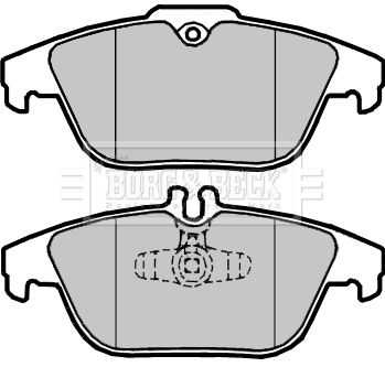 BBP2418 BORG & BECK Комплект тормозных колодок, дисковый тормоз