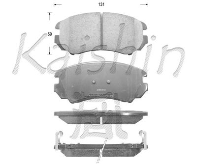 FK11148 KAISHIN Комплект тормозных колодок, дисковый тормоз