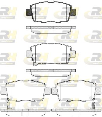 297142 ROADHOUSE Комплект тормозных колодок, дисковый тормоз