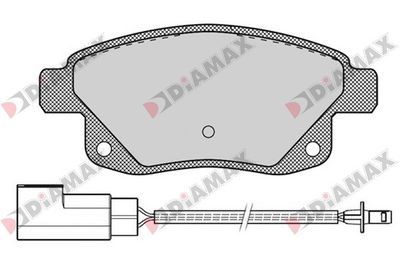 N09198 DIAMAX Комплект тормозных колодок, дисковый тормоз