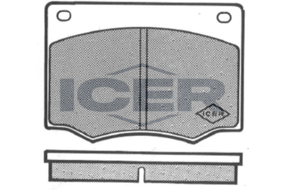 180094 ICER Комплект тормозных колодок, дисковый тормоз