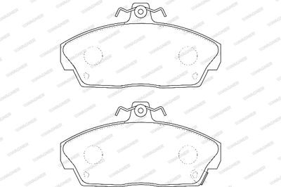 WBP21515A WAGNER Комплект тормозных колодок, дисковый тормоз